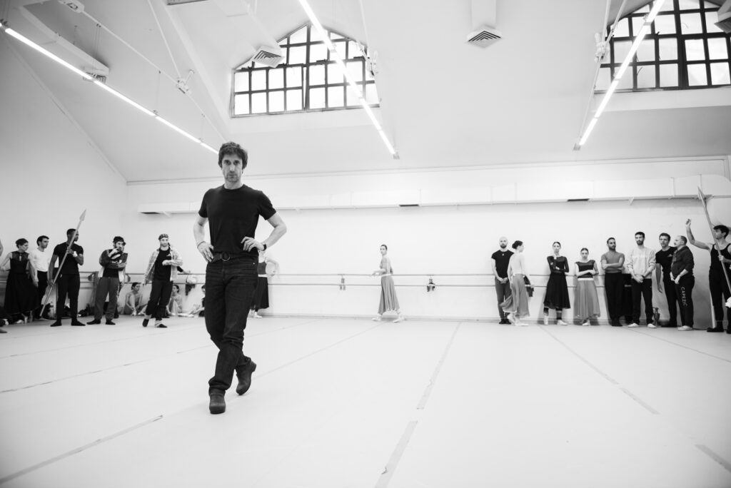 Benjamin Pech durante le prove di Bayadère_ph Fabrizio Sansoni-Opera di Roma 2023_0340